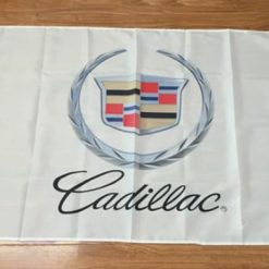 Cadillac Flag White 3X5 Ft Polyester Banner USA 90x150cm
