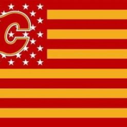Calgary Flames US Flag 3X5Ft Polyester Digital Print Banner USA