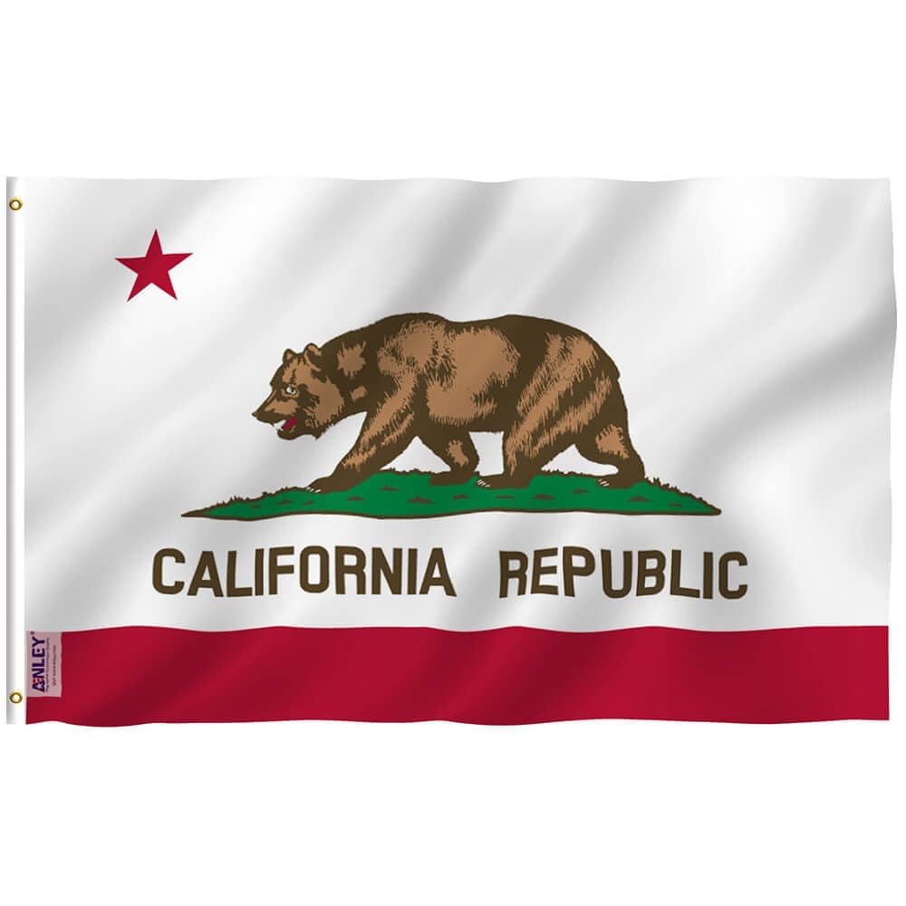 California State Flag - Calif. CA Flag Polyester with Brass Grommets 3X5Ft Banner USA