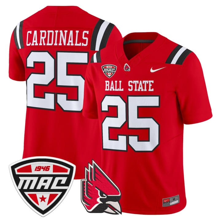 Cardinals Jersey #25 Ball State Cardinals 2025 Limited Stitched - Image 5
