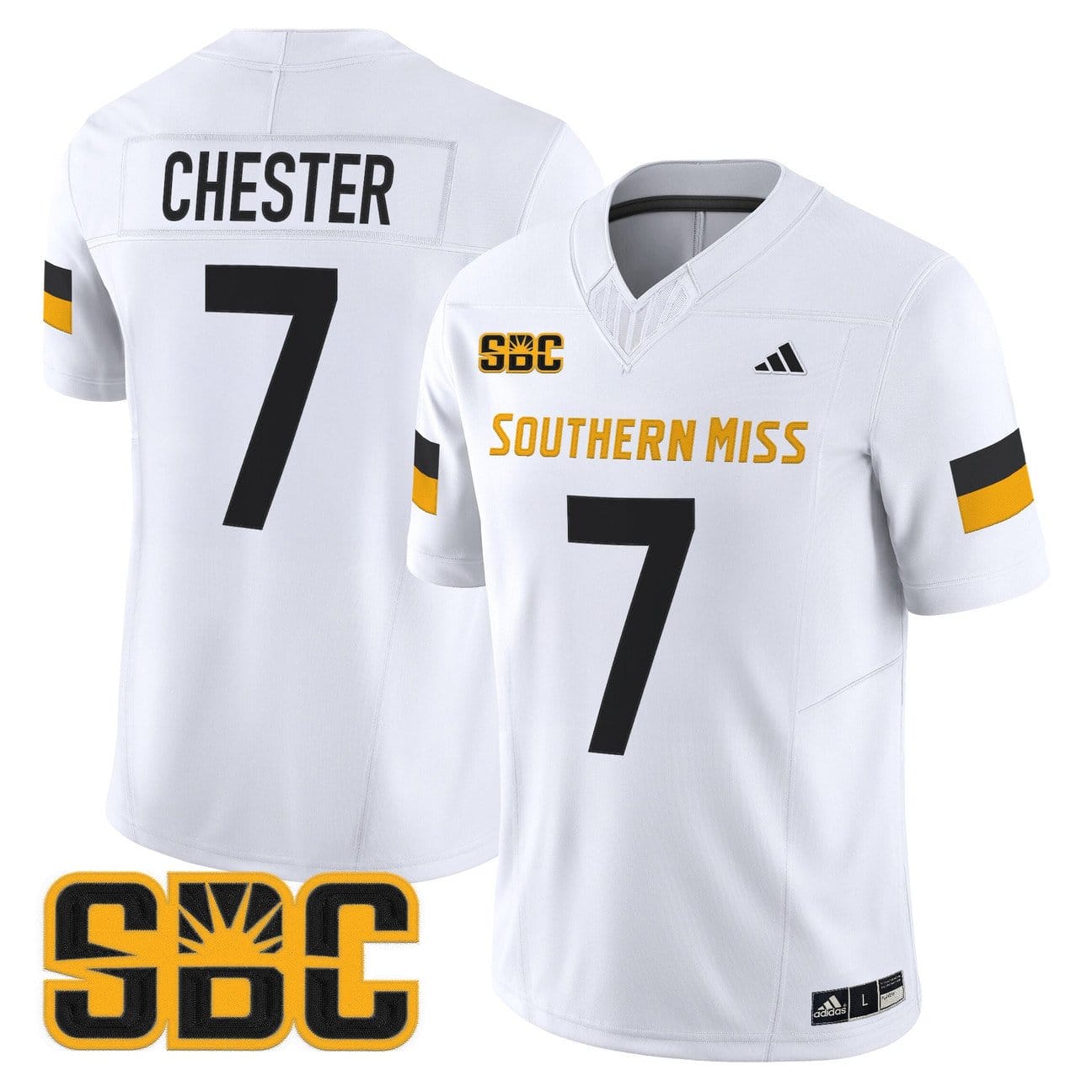 Carl Chester Jersey #7 Southern Miss Golden Eagles 2025 Vapor Limited Stitched - Image 5