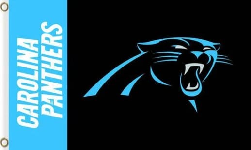 Carolina Panthers Black US Flag 3X5 Ft Polyester Banner USA 90x150cm