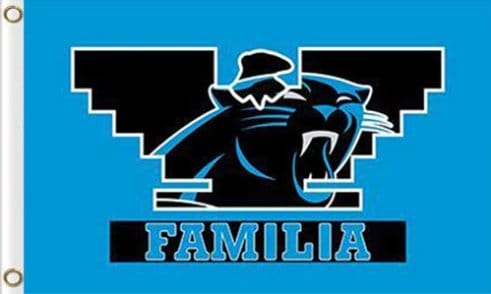 Carolina Panthers Familia Flag 3X5 Ft Polyester Banner USA 90x150cm