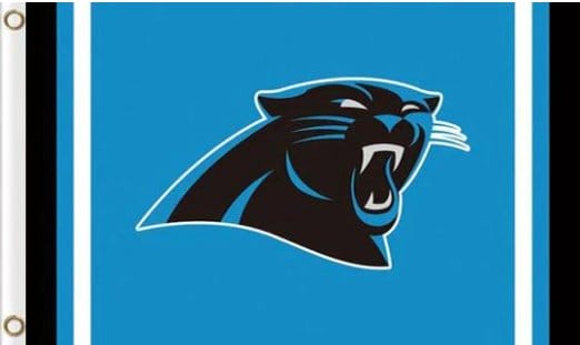 Carolina Panthers Logo Stripe Flag 3X5 Ft Polyester Banner USA 90x150cm