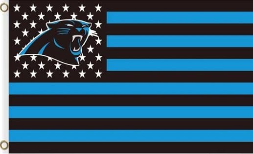 Carolina Panthers Star and Stripes Flag 3X5 Ft Polyester Banner USA 90x150cm