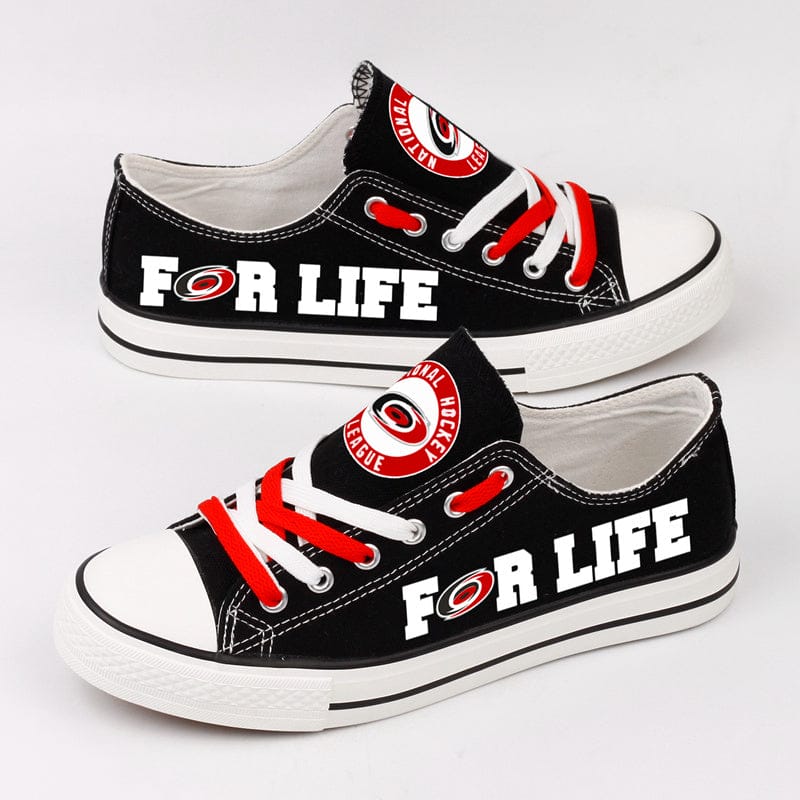 Carolina Hurricanes Low Top Canvas Sport Sneakers Shoes For Men Women Fans - Image 3