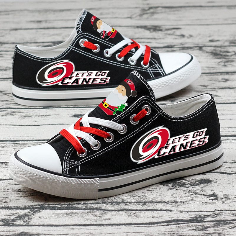Carolina Hurricanes Low Top Canvas Sport Sneakers Shoes For Men Women Fans - Image 3