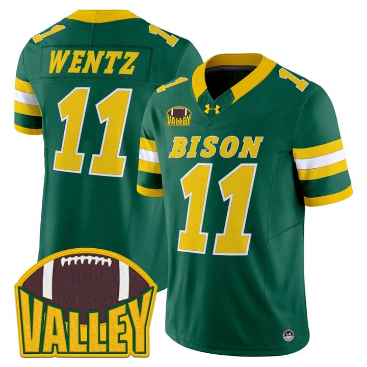 Carson Wentz Jersey #11 North Dakota State Bison 2025 Limited Stitched - Image 5