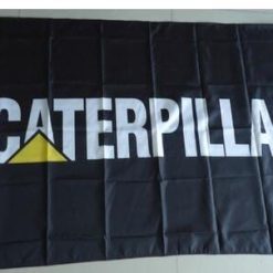 Caterpillar Racing Flag Black 3X5 Ft Polyester Banner USA 90x150cm