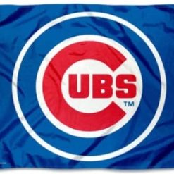 Champions Chicago Cubs Circle Flag 3X5Ft Banner USA Polyester with Brass Grommets