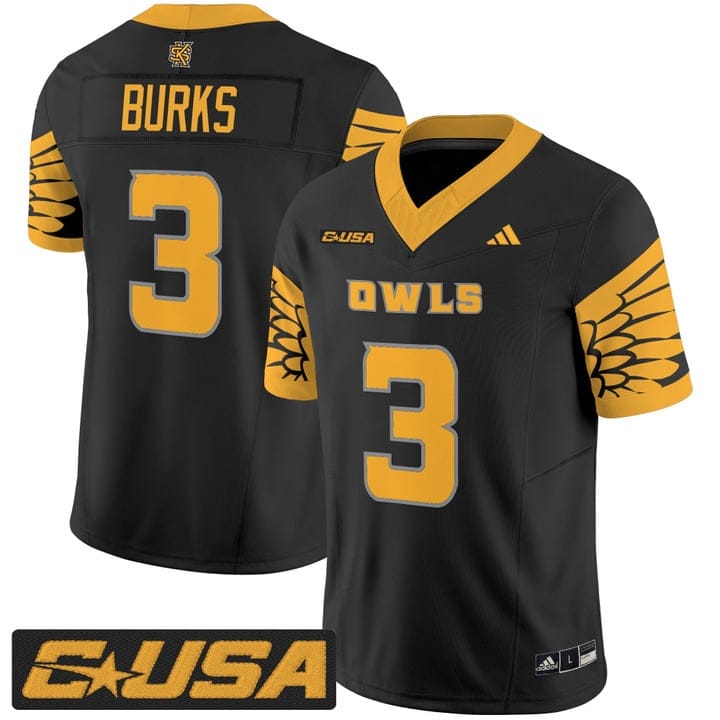 Chandler Burks Jersey #3 Kennesaw State Owls 2025 Vapor Stitched
