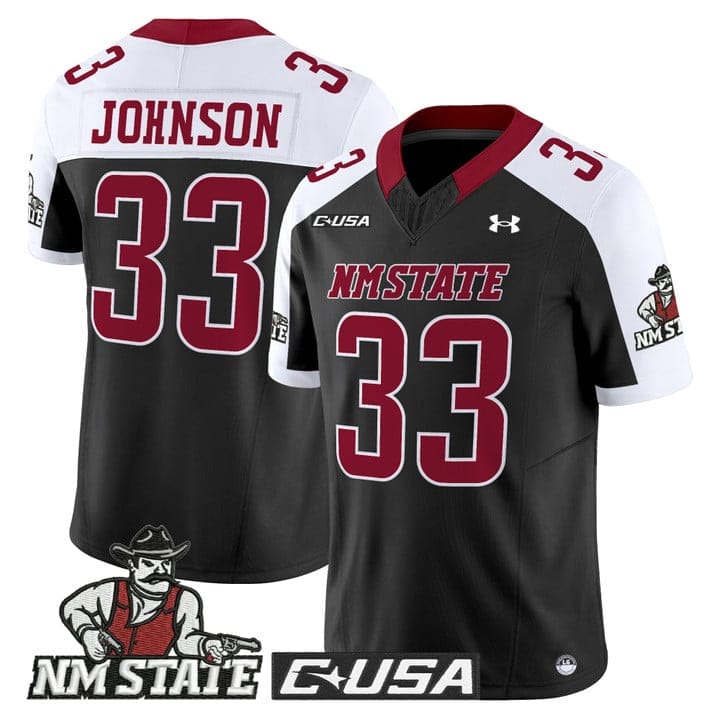 Charley Johnson Jersey #33 New Mexico State Aggies 2025 Vapor Stitched - Image 3