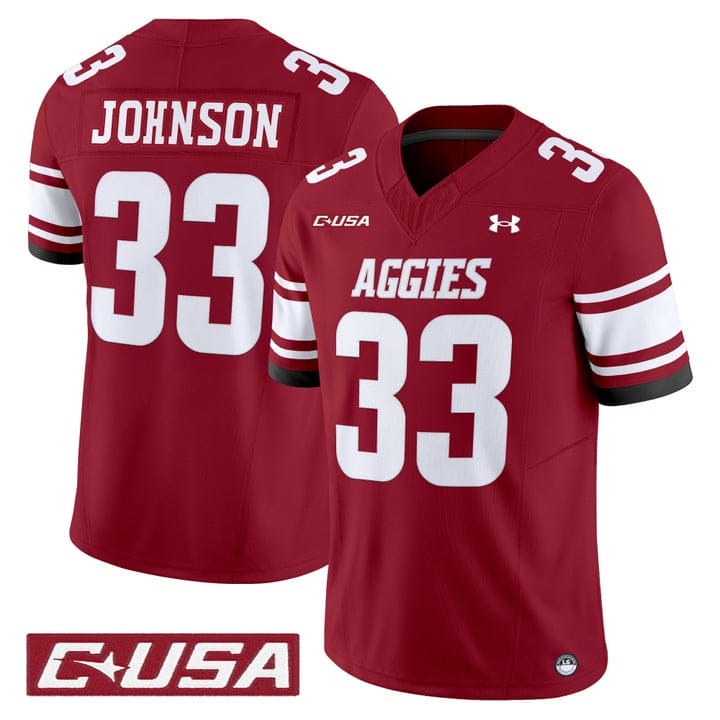 Charley Johnson Jersey #33 New Mexico State Aggies 2025 Vapor Stitched - Image 5