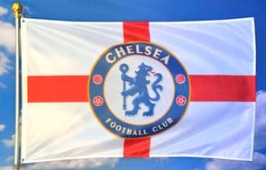 Chelsea Football Club Flag Red White 3x5ft Banner Polyester