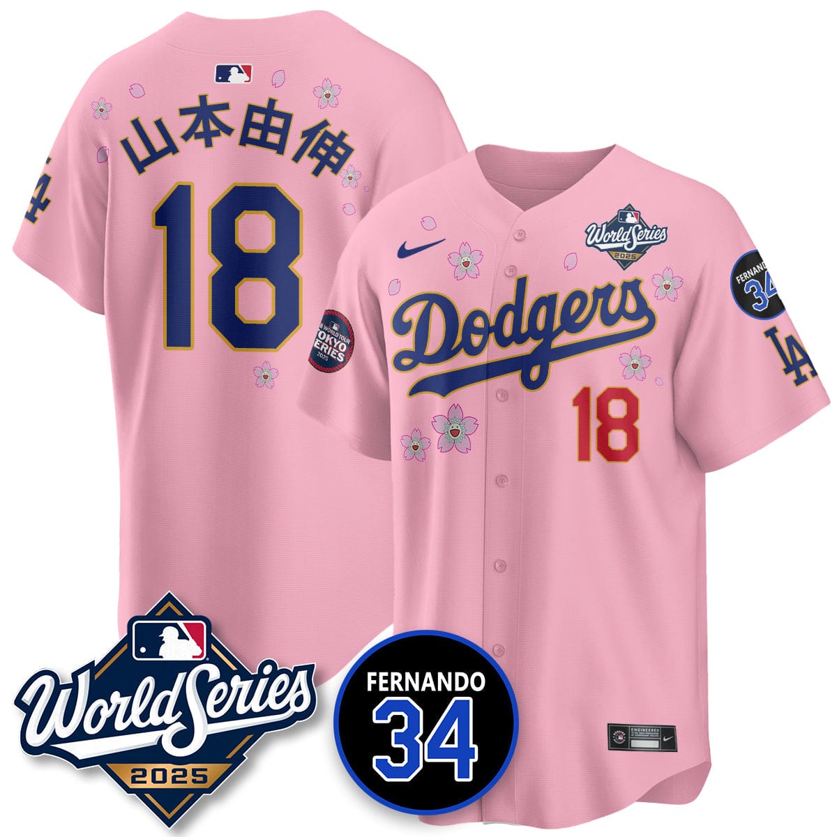 Los Angeles Dodgers Tokyo Series 2025 NL Champions Jersey - All Stitched - Image 23
