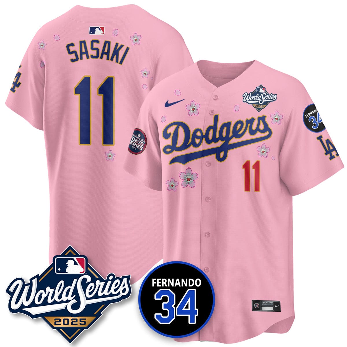 Los Angeles Dodgers Tokyo Series 2025 NL Champions Jersey - All Stitched - Image 19