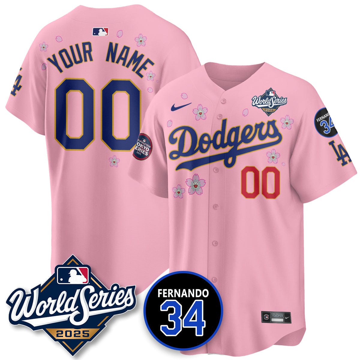 Los Angeles Dodgers Tokyo Series 2025 NL Champions Jersey - All Stitched - Image 21