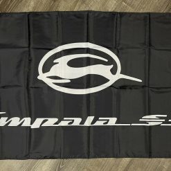 Chevrolet Chevy Impala SS Flag 3x5 ft Racing Black Banner Man-Cave Garage Club