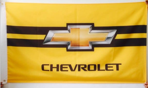 Chevrolet Corvette Flag Yellow Car 3X5 Ft Polyester Banner USA 90x150cm