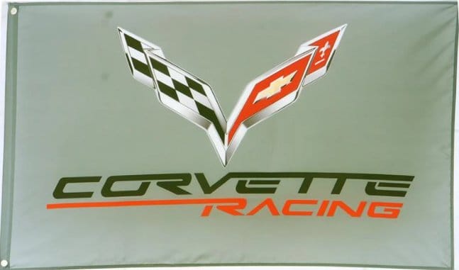 Chevrolet Corvette Gray Car Flag 3X5 Ft Polyester Banner USA 90x150cm