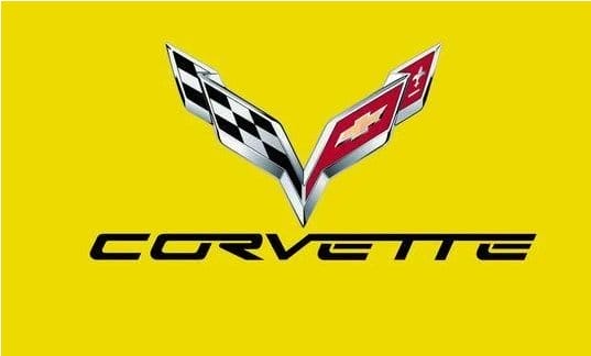 Chevrolet Corvette Yellow Car Flag 3X5 Ft Polyester Banner USA 90x150cm