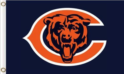Chicago Bears Digital US Flag 3X5 Ft Polyester Banner USA 90x150cm