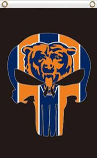 Chicago Bears Digital Vertical Flag 3X5 Ft Polyester Banner USA 90x150cm