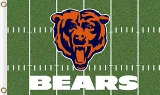 Chicago Bears Green Flag 3X5 Ft Polyester Banner USA 90x150cm