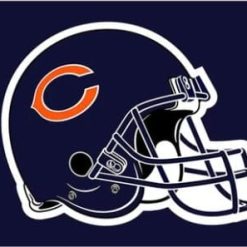 Chicago Bears Helmet Flag 3X5 Ft Polyester Banner USA 90x150cm