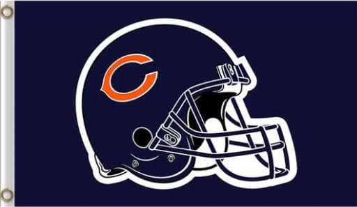 Chicago Bears Helmet Flag 3X5 Ft Polyester Banner USA 90x150cm