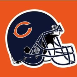 Chicago Bears Helmet Orange Flag 3X5 Ft Polyester Banner USA 90x150cm