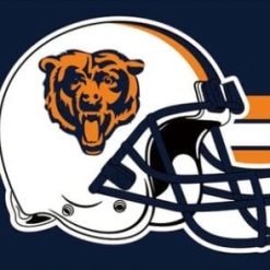Chicago Bears Helmet Team Flag 3X5 Ft Polyester Banner USA 90x150cm