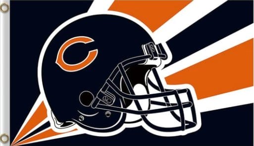 Chicago Bears Helmet US Flag 3X5 Ft Polyester Banner USA 90x150cm