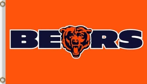 Chicago Bears Orange Flag 3X5 Polyester Banner USA 90x150cm