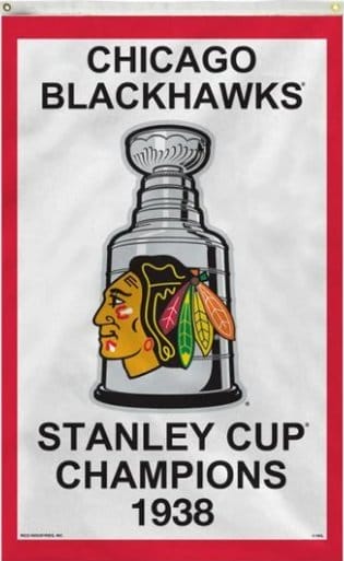 Chicago Blackhawks 1938 Stanley Cup Flag 3X5Ft Polyester Digital Print Banner USA