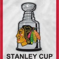 Chicago Blackhawks 2013 Stanley Cup Vertical Flag 3X5Ft Polyester Digital Print Banner USA