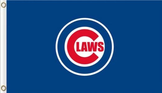 Chicago Cub Team US Flag 3X5Ft Banner USA Polyester with Brass Grommets - 3