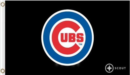 Chicago Cub Team US Flag 3X5Ft Banner USA Polyester with Brass Grommets - 4