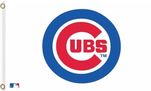 Chicago Cub Team US Flag 3X5Ft Banner USA Polyester with Brass Grommets - 7