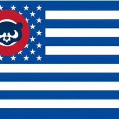 Chicago Cubs Star US Flag 3X5Ft Banner USA Polyester with Brass Grommets