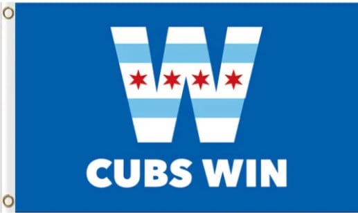 Chicago Cubs Win US Flag 3X5Ft Banner USA Polyester with Brass Grommets