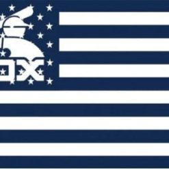 Chicago White Sox stars and stripes flag 3X5Ft Banner USA Polyester with Brass Grommets
