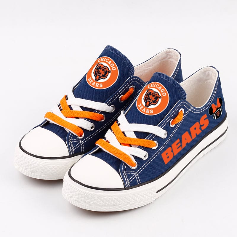 Alternative view of Chicago Bears Low Top Canvas Sport Sneakers Shoes For Men Women Fans