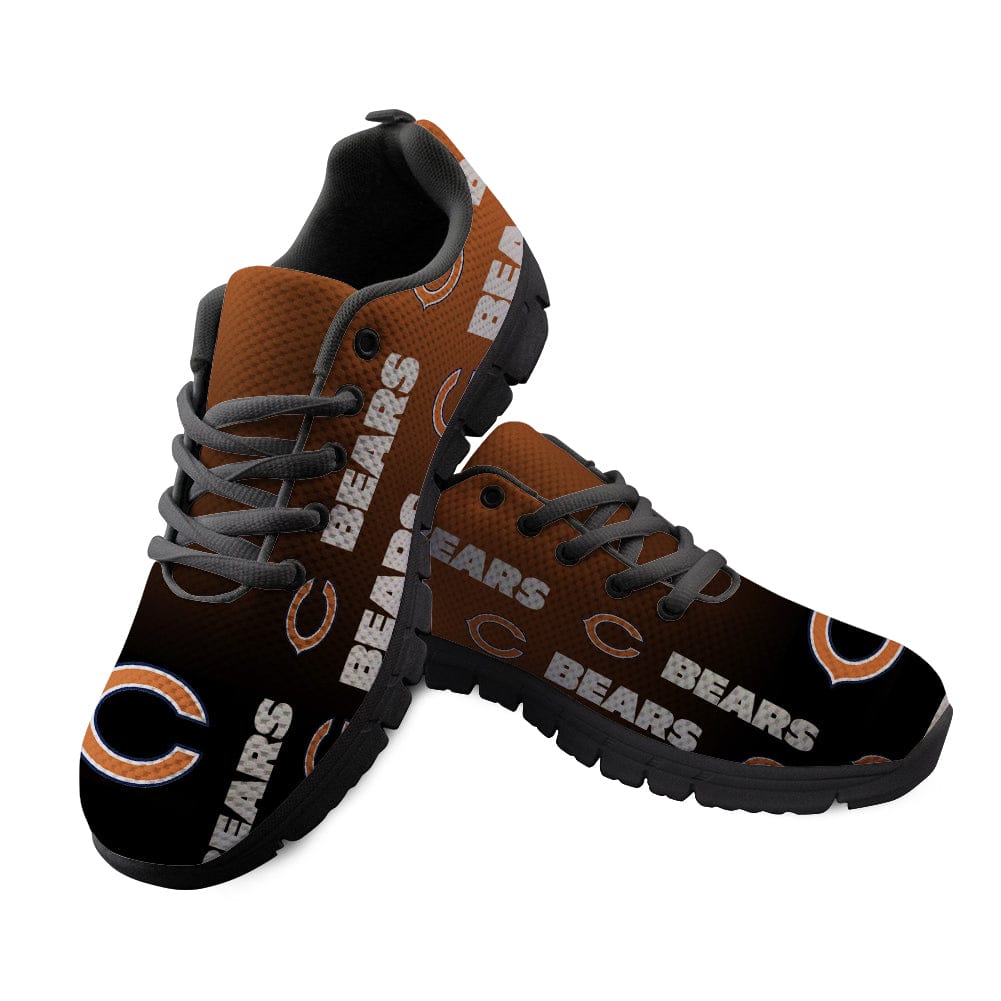 Chicago Bears Black Orange Limited NLF Sneaker Shoes