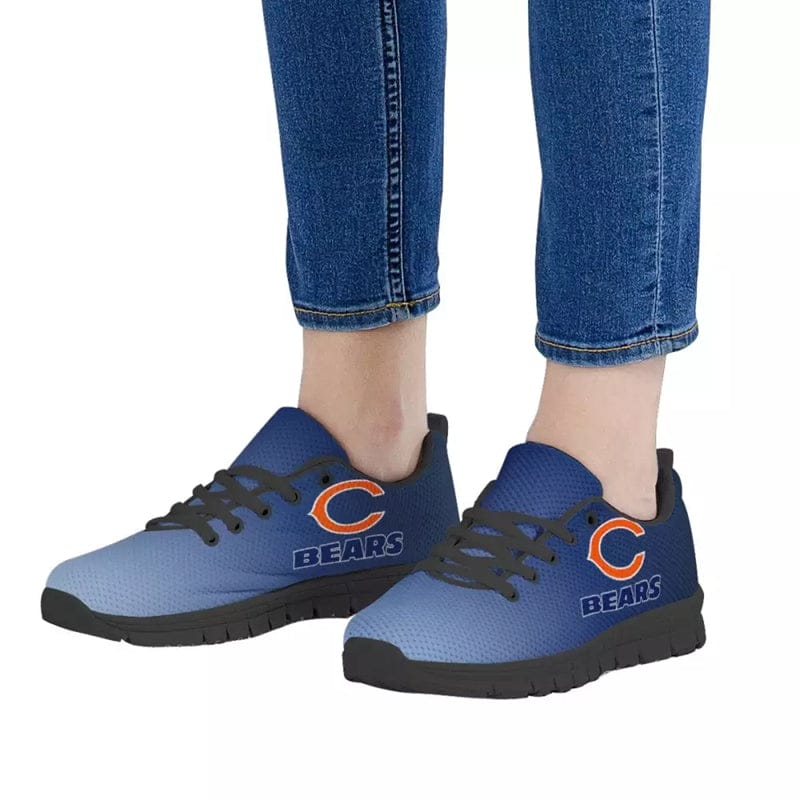 Chicago Bears Black Orange Limited NLF Sneaker Shoes - Image 3
