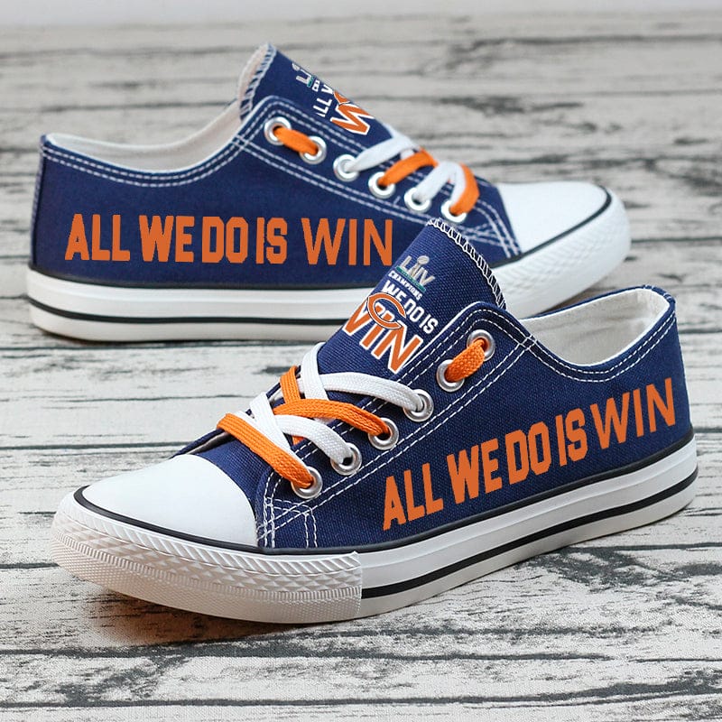 Chicago Bears Low Top Canvas Sport Sneakers Shoes For Men Women Fans - Image 8