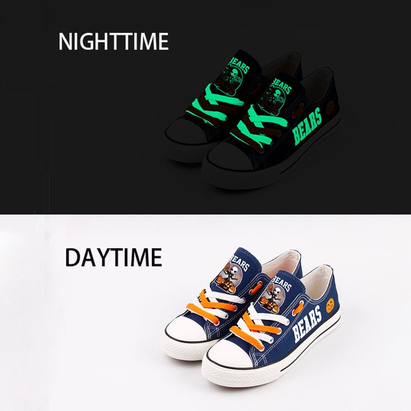Alternative view of Chicago Bears Low Top Canvas Sport Sneakers Shoes For Men Women Fans