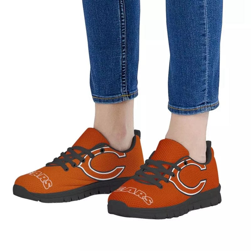 Chicago Bears Black Orange Limited NLF Sneaker Shoes - Image 8