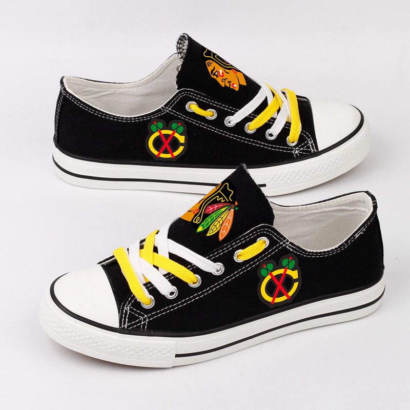 Chicago BlackhawksLow Top Canvas Sport Sneakers Shoes For Men Women Fans - Image 6