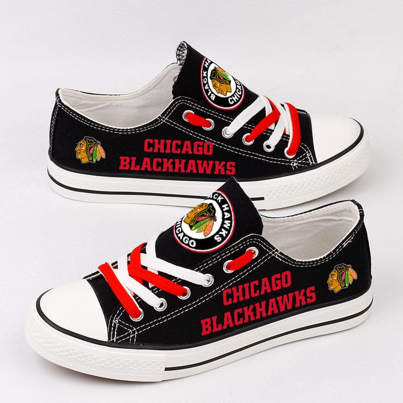 Alternative view of Chicago BlackhawksLow Top Canvas Sport Sneakers Shoes For Men Women Fans